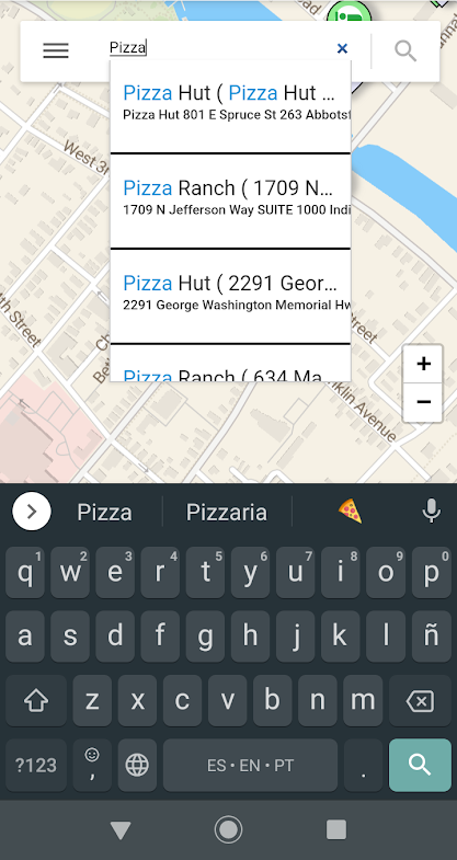 Locality > Search > Pizza